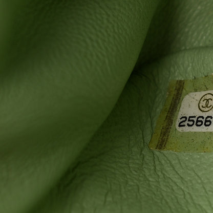 Chanel Sequin Mini Waterfall Flap Green Light Green Yellow 7 of 10