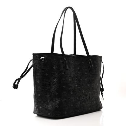 MCM Visetos Medium Liz Reversible Shopper Tote Black 4 of 15