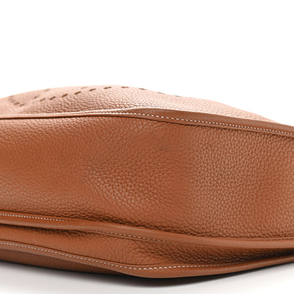 Hermes Taurillon Clemence Evelyne III GM Gold 9 of 15