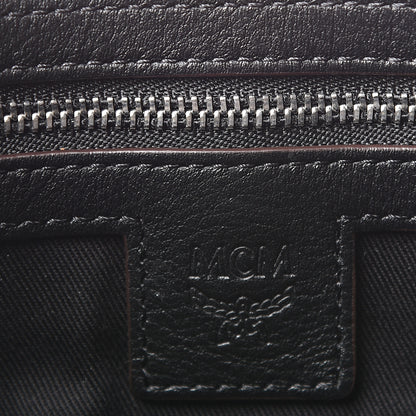 MCM Calfskin Ottomar Monogram Medium Crossbody Pouch Black 6 of 11