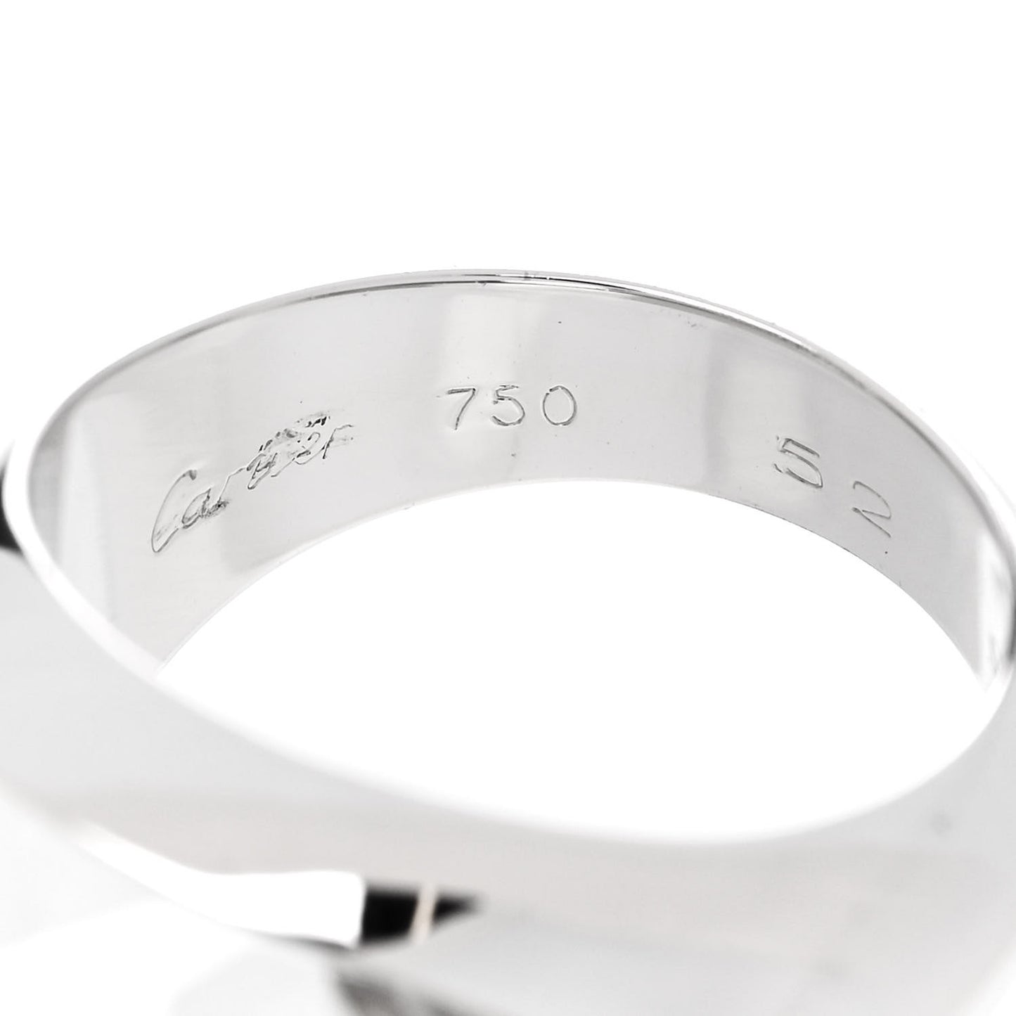 18K White Gold Diamond Rock Crystal Myst de Cartier Ring 52 6