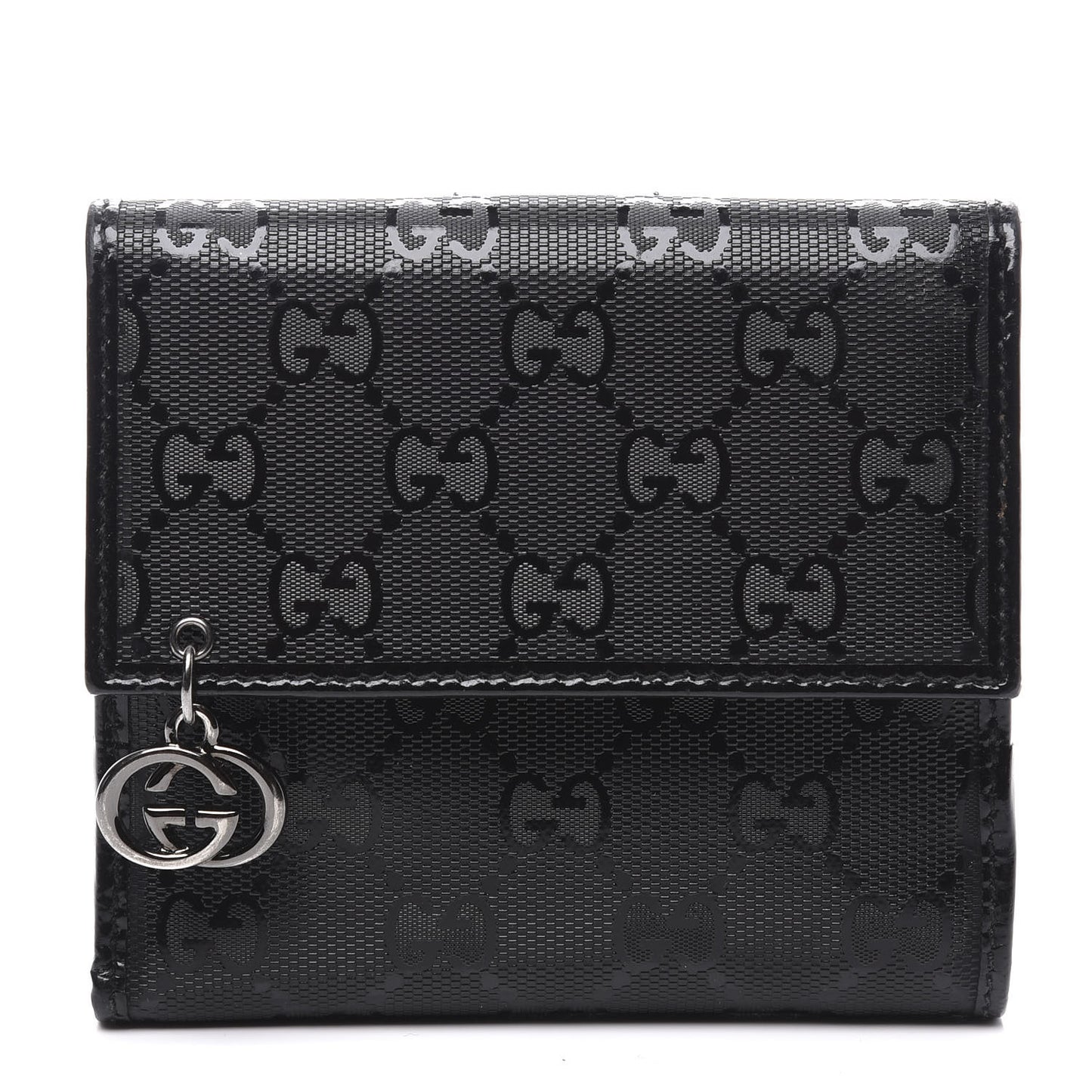 Imprime Monogram GG Pierce French Flap Wallet Black