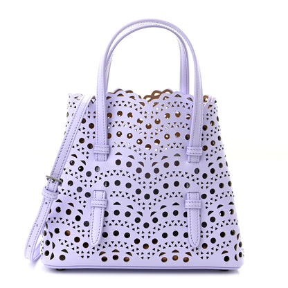 Alaia Calfskin Vienne Wave Mina 20 Bag Parme Clair 3 of 11