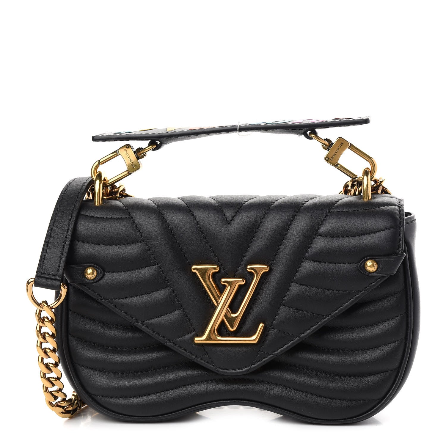 Louis Vuitton Calfskin New Wave Chain PM Black 1 of 8