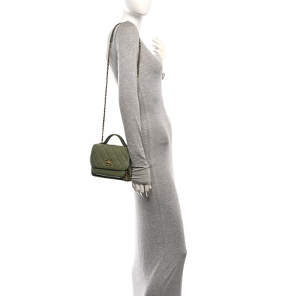 Chanel Caviar Quilted Small Business Affinity Flap Green 2 of 11