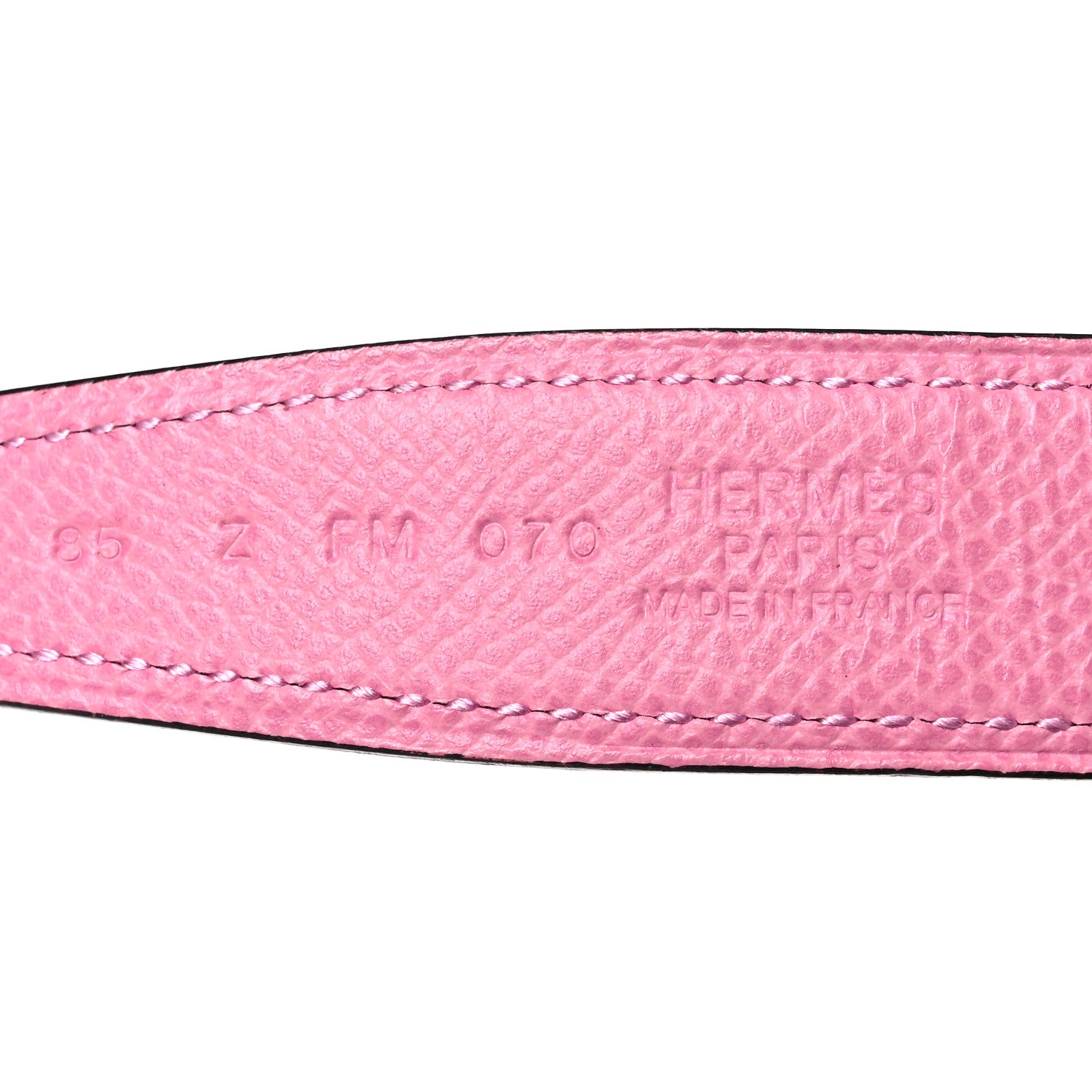 Hermes Epsom Swift 24mm Collier De Chien CDC Belt 85 34 Rose Confetti Rose Mexico 5 of 8