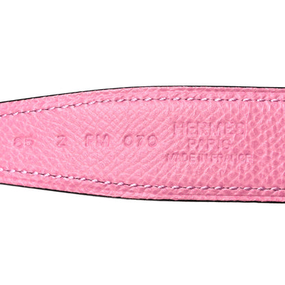 Hermes Epsom Swift 24mm Collier De Chien CDC Belt 85 34 Rose Confetti Rose Mexico 5 of 8