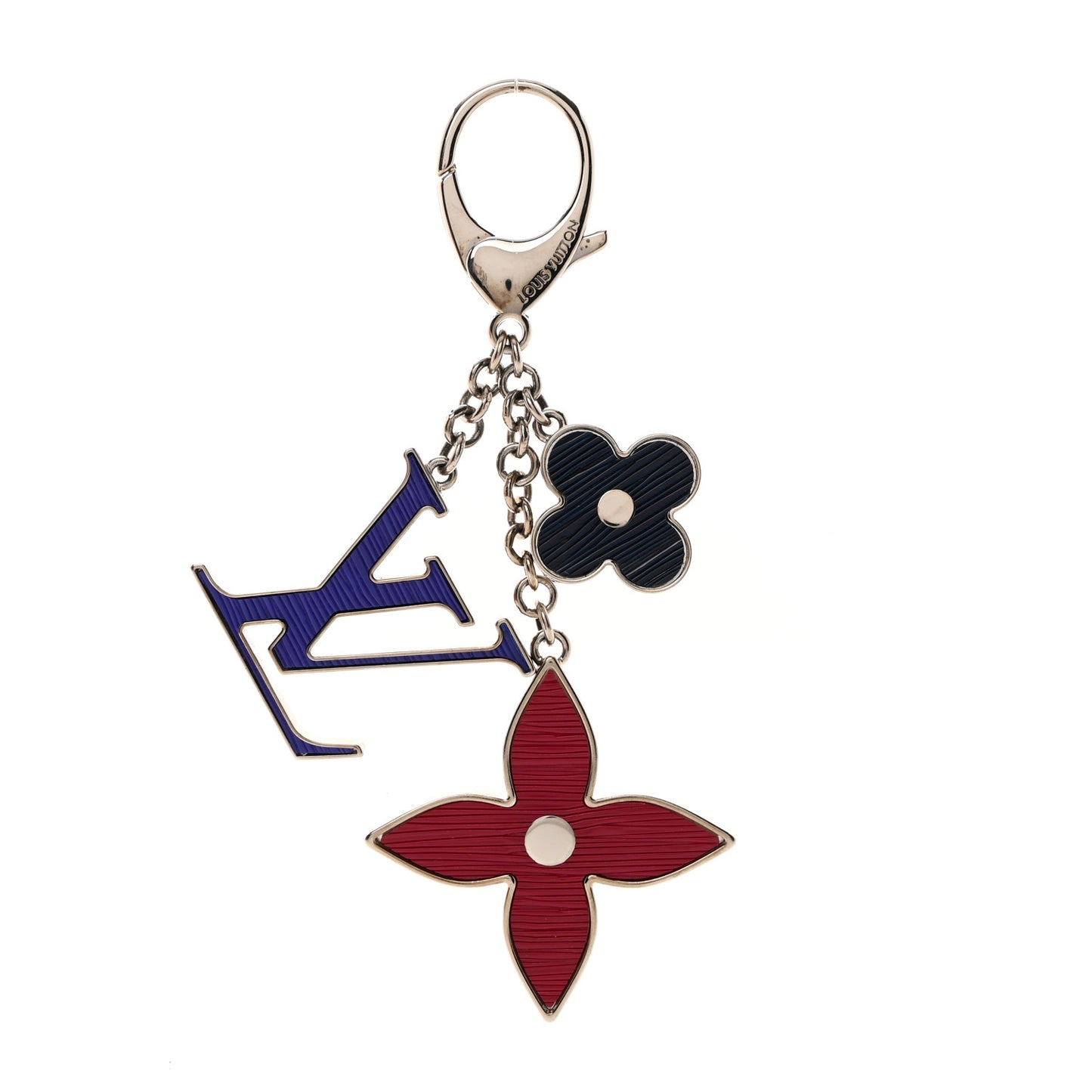 Fleur D'Epi Bag Charm Figue Fuchsia Indigo