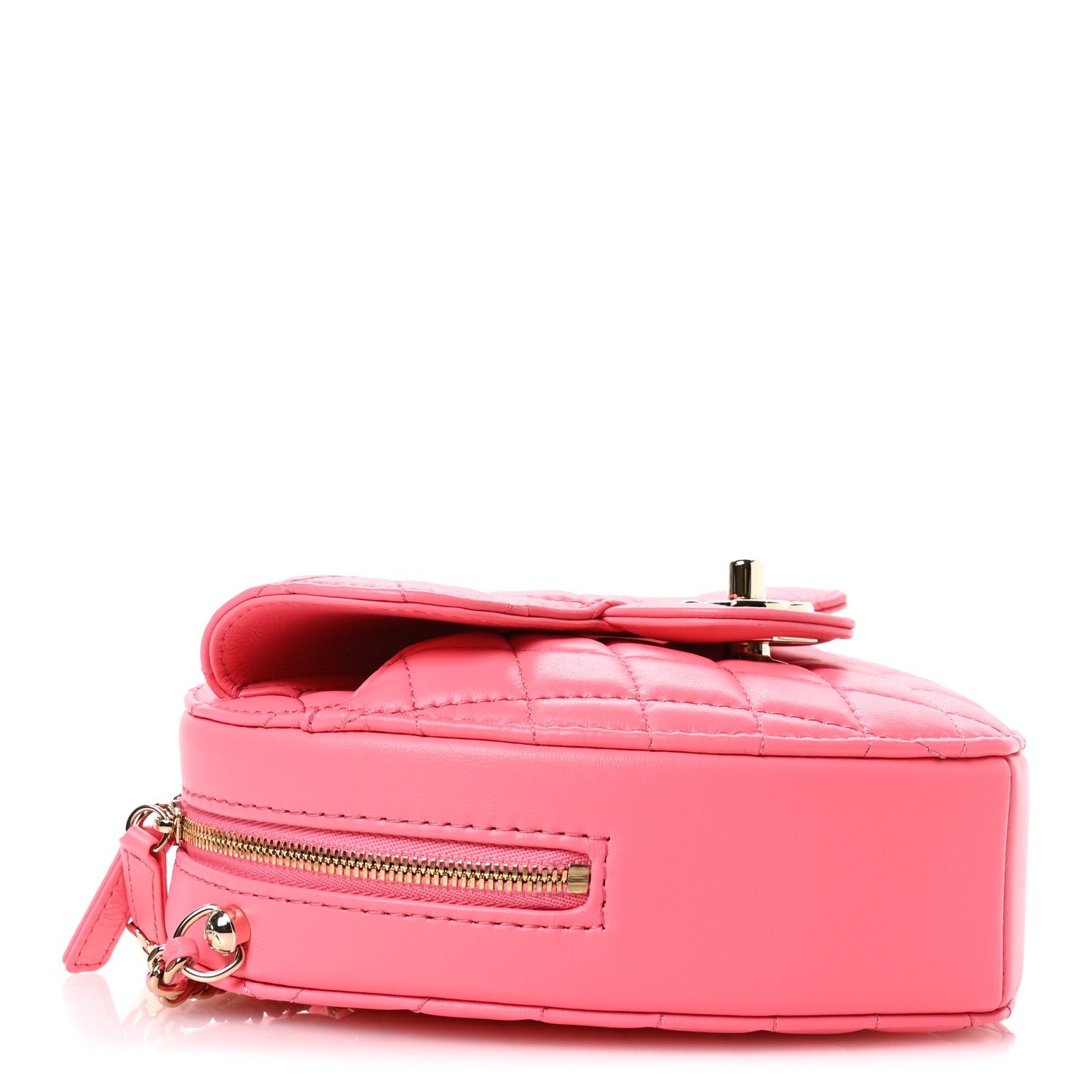 Chanel Lambskin Quilted CC In Love Heart Bag Pink 4 of 11
