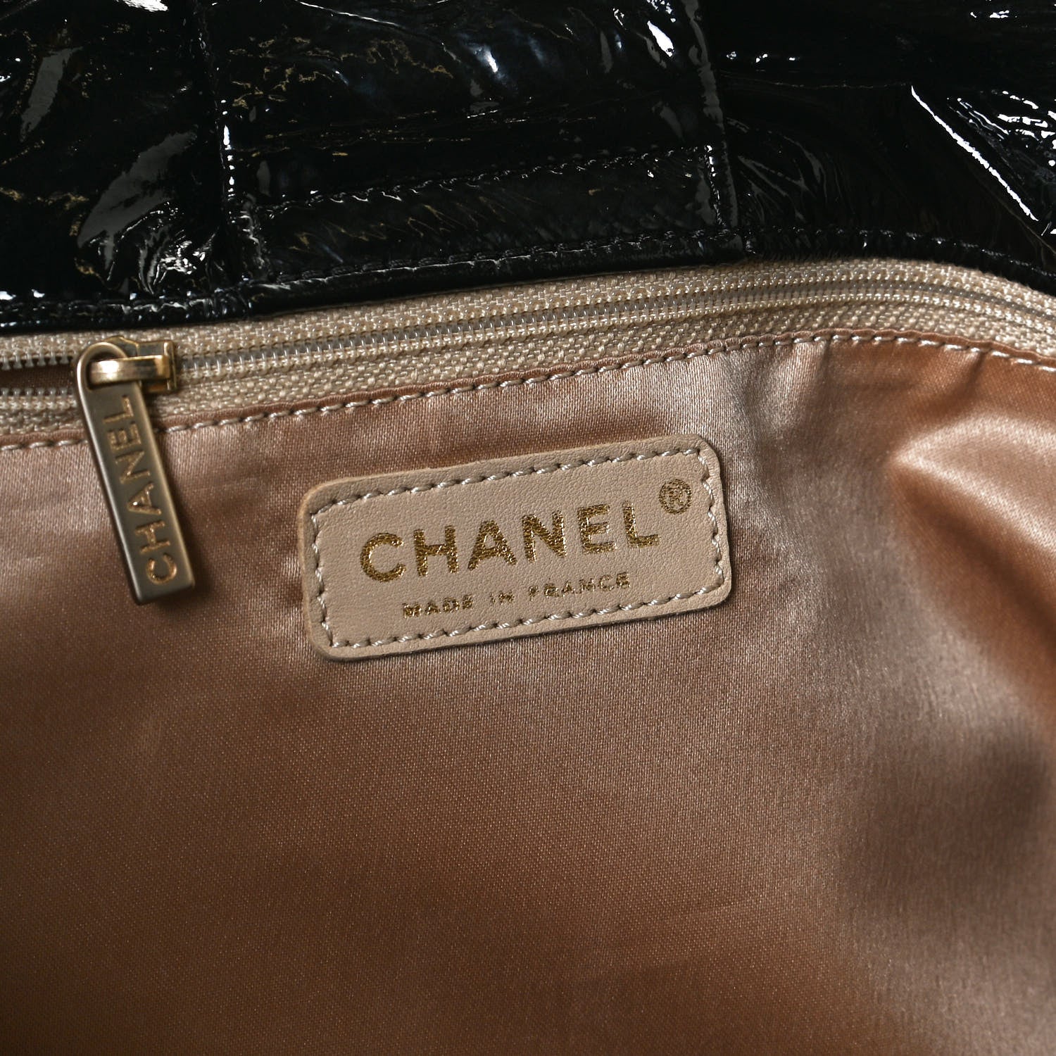 Chanel Vinyl XL Rock and Chain Flap Black 6 of 10