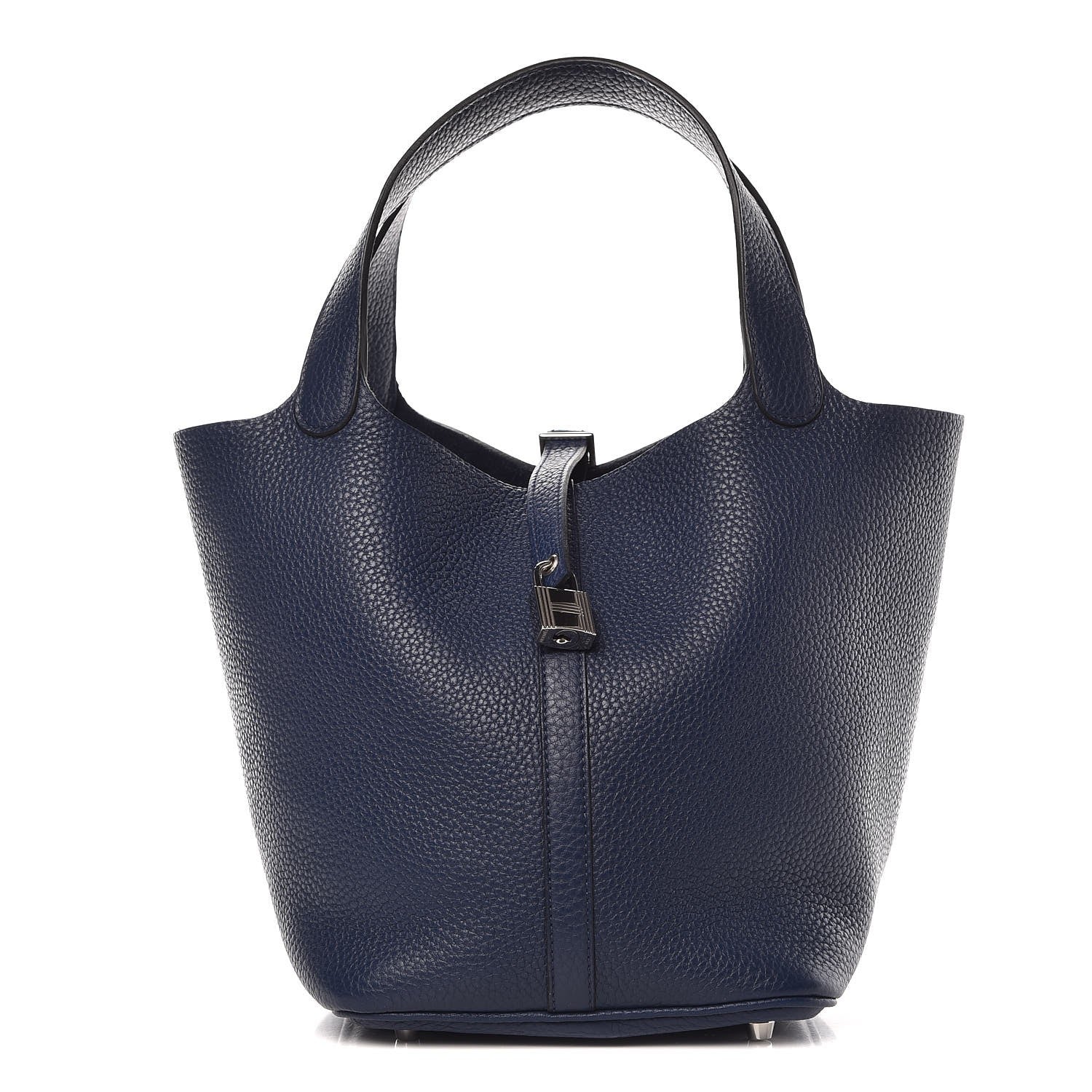 Hermes Taurillon Clemence Picotin Lock 22 MM Bleu Saphir 1 of 8