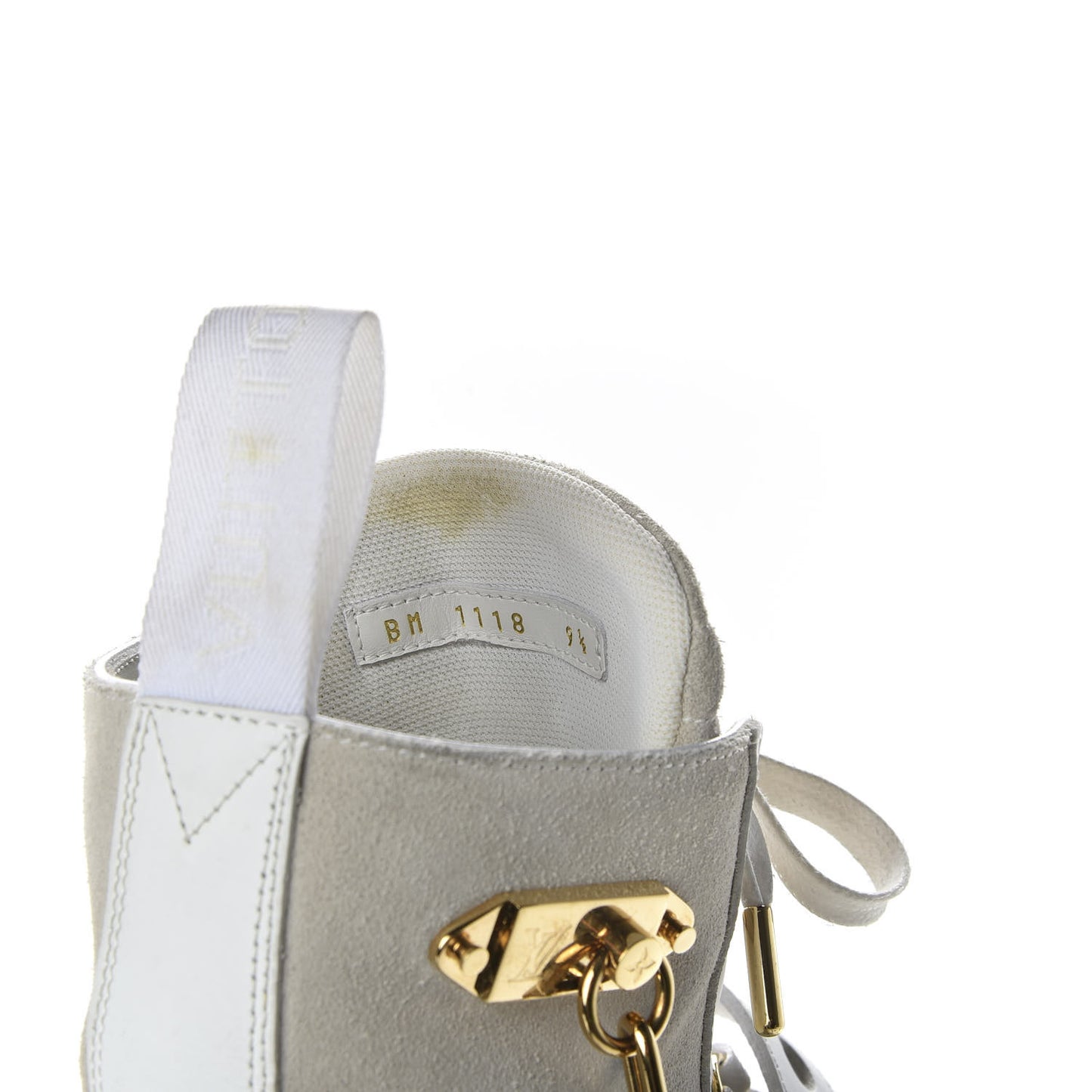 Calfskin Suede Mens Creeper Ankle Boots 9.5 White