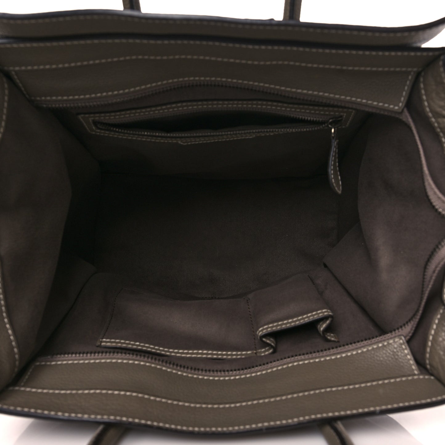 Pebbled Calfskin Mini Luggage Souris