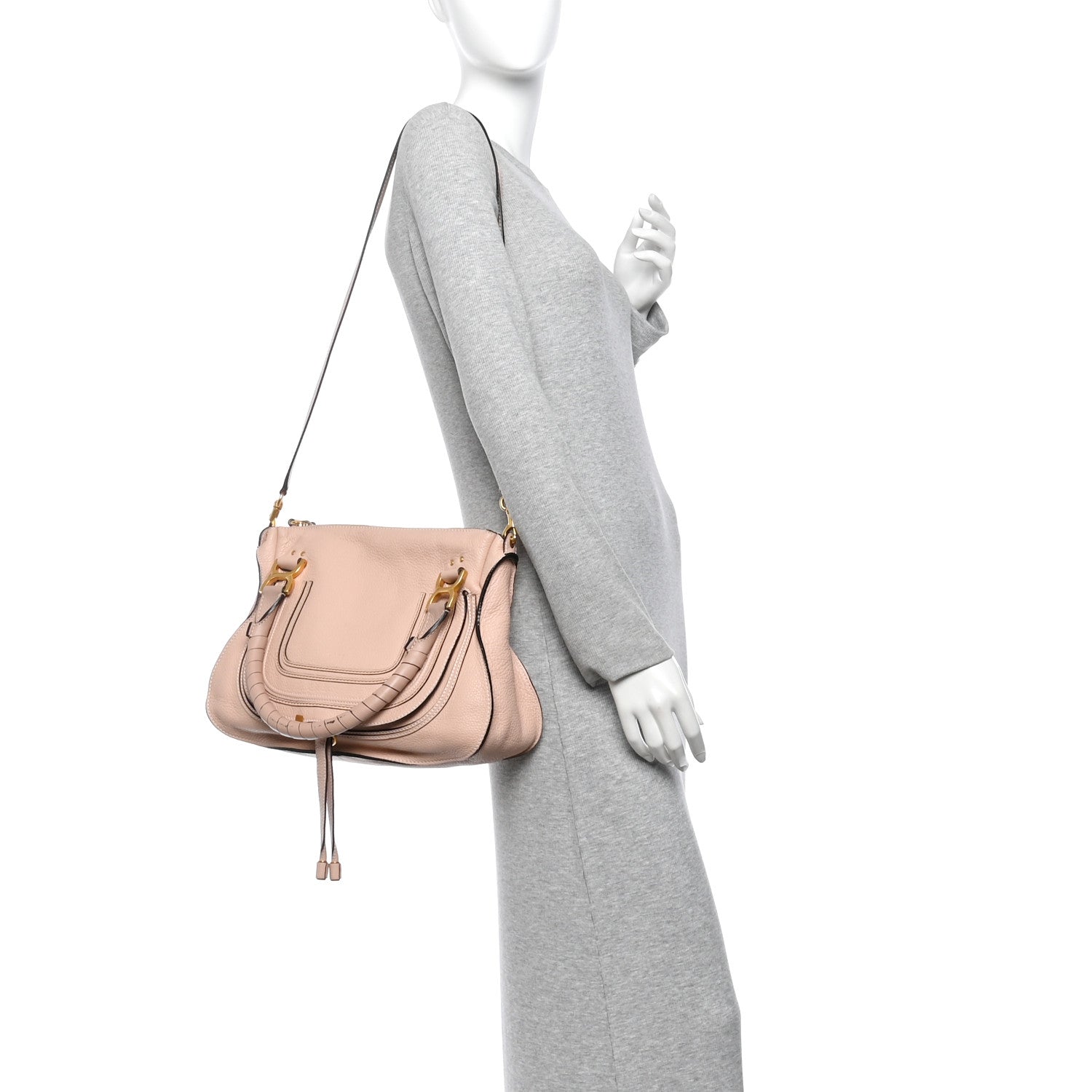 Chloe Calfskin Medium Marcie Satchel Blush Nude 2 of 14