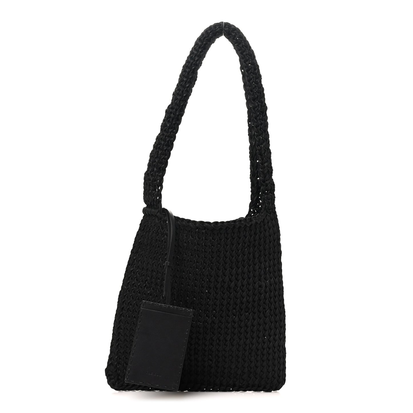 Waxed Cotton Didion Shoulder Bag Black