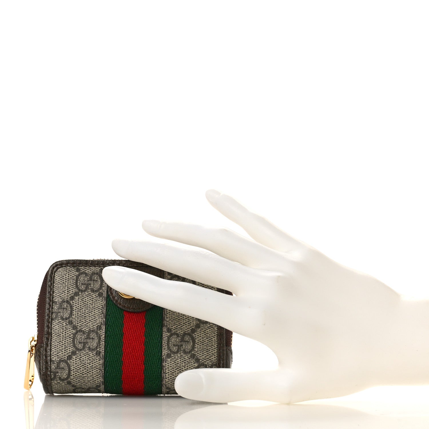 Gucci GG Supreme Monogram Web Ophidia Playing Card Case Beige New Acero 2 of 10
