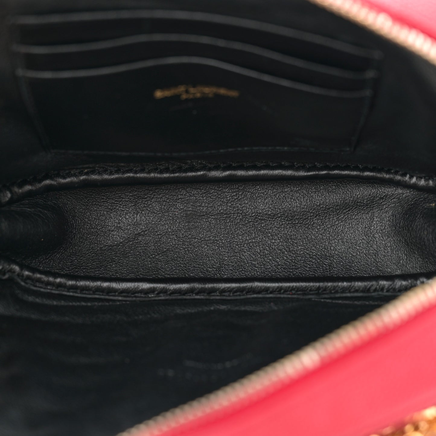 Grain De Poudre Matelasse Monogram Mini Lou Camera Bag Eros Red