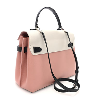Louis Vuitton Soft Calfskin Lockme Ever Rose Ballet White Maito Black 3 of 9
