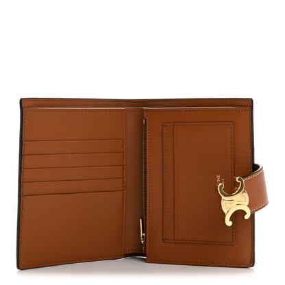 Celine Grained Calfskin Triomphe Medium Strap Nino Wallet Tan 5 of 10