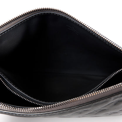 Louis Vuitton Lambskin Embossed Monogram Coussin PM Anthracite 6 of 12