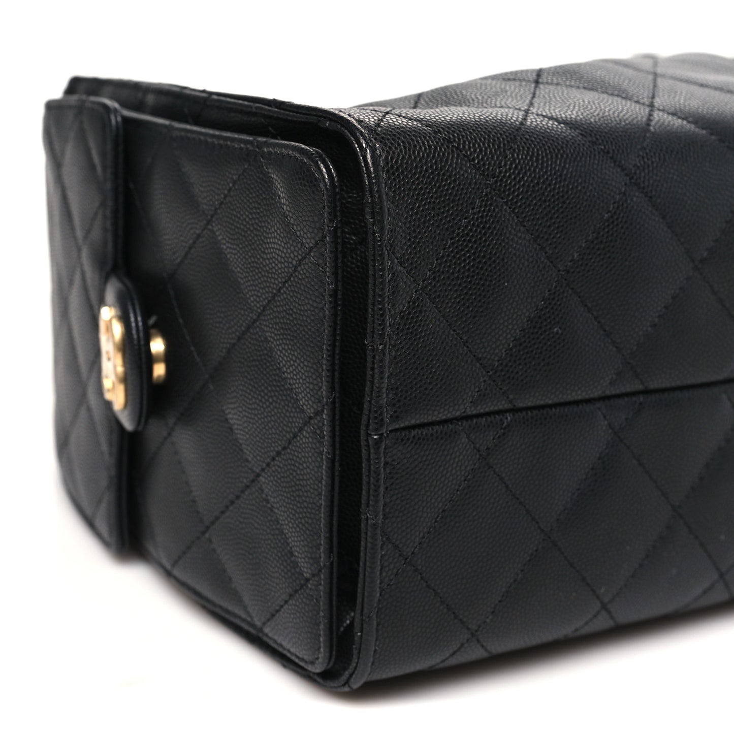 Caviar Quilted Small Chanel 25 Handbag Black