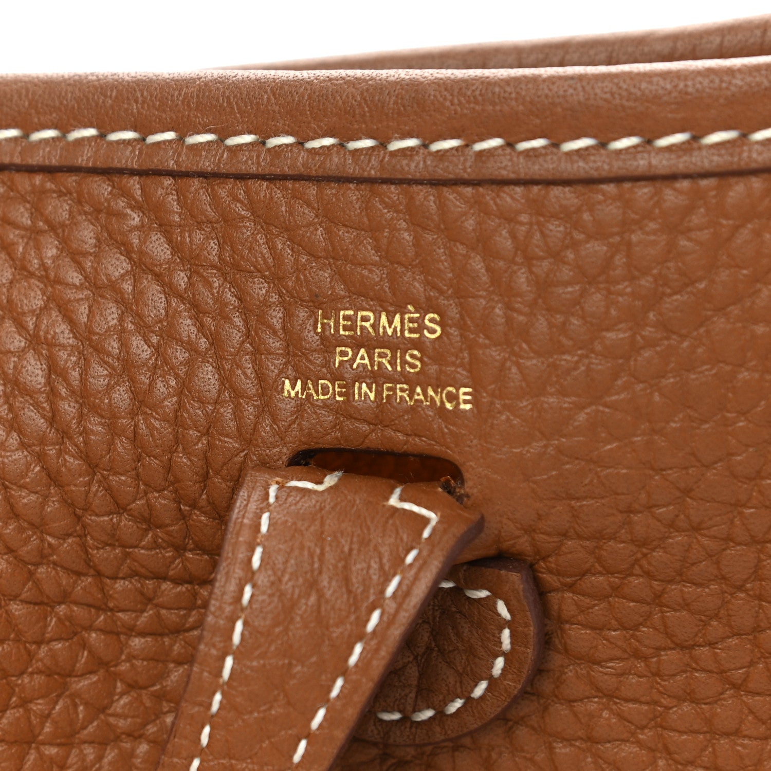 Hermes Taurillon Clemence Evelyne TPM Gold 6 of 11