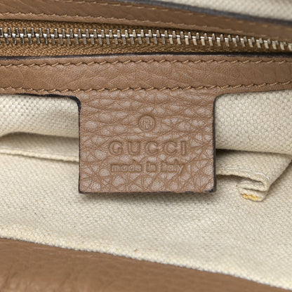 Gucci Guccissima Medium Techno Horsebit Hobo Taupe 7 of 13