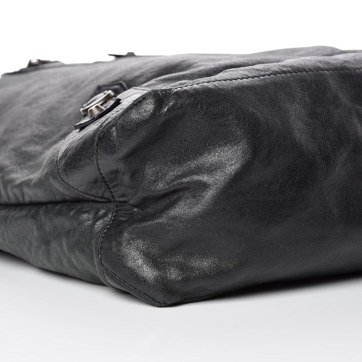 Agneau Classic Hardware Day Hobo Black