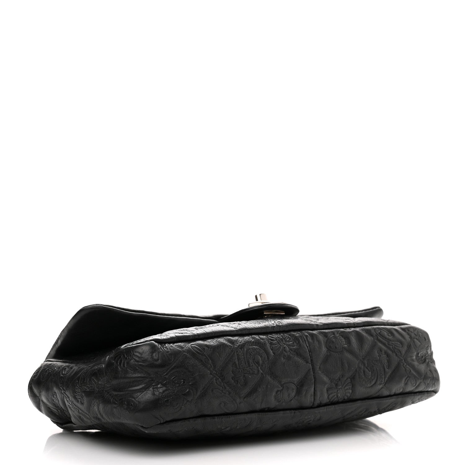 Chanel Calfskin Embossed Medium Lucky Symbols Flap Black 4 of 13