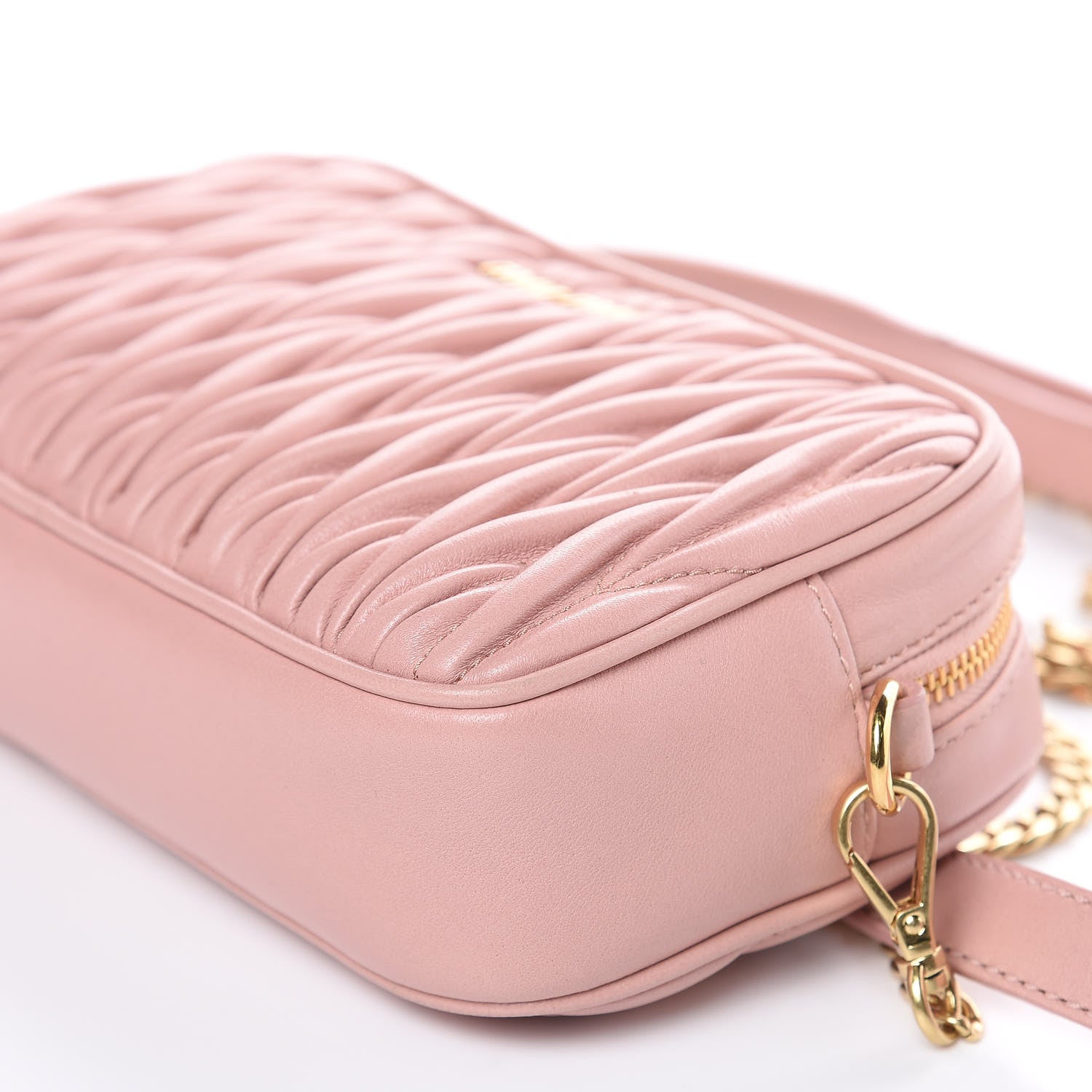Miu Miu Nappa Matelasse Belt Bag Orchid Pink 9 of 10