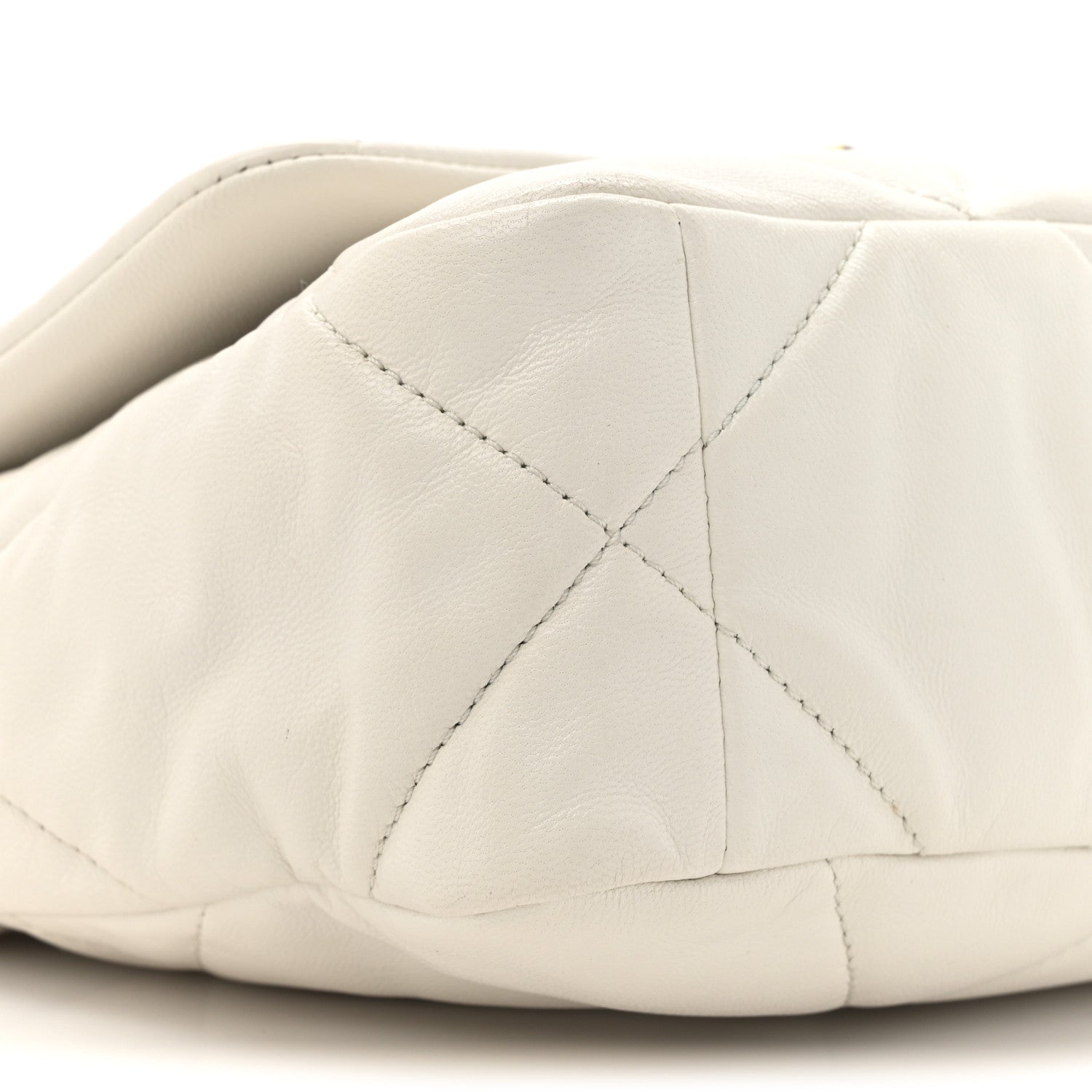Chanel Lambskin Quilted Medium Chanel 19 Flap White 10 of 15
