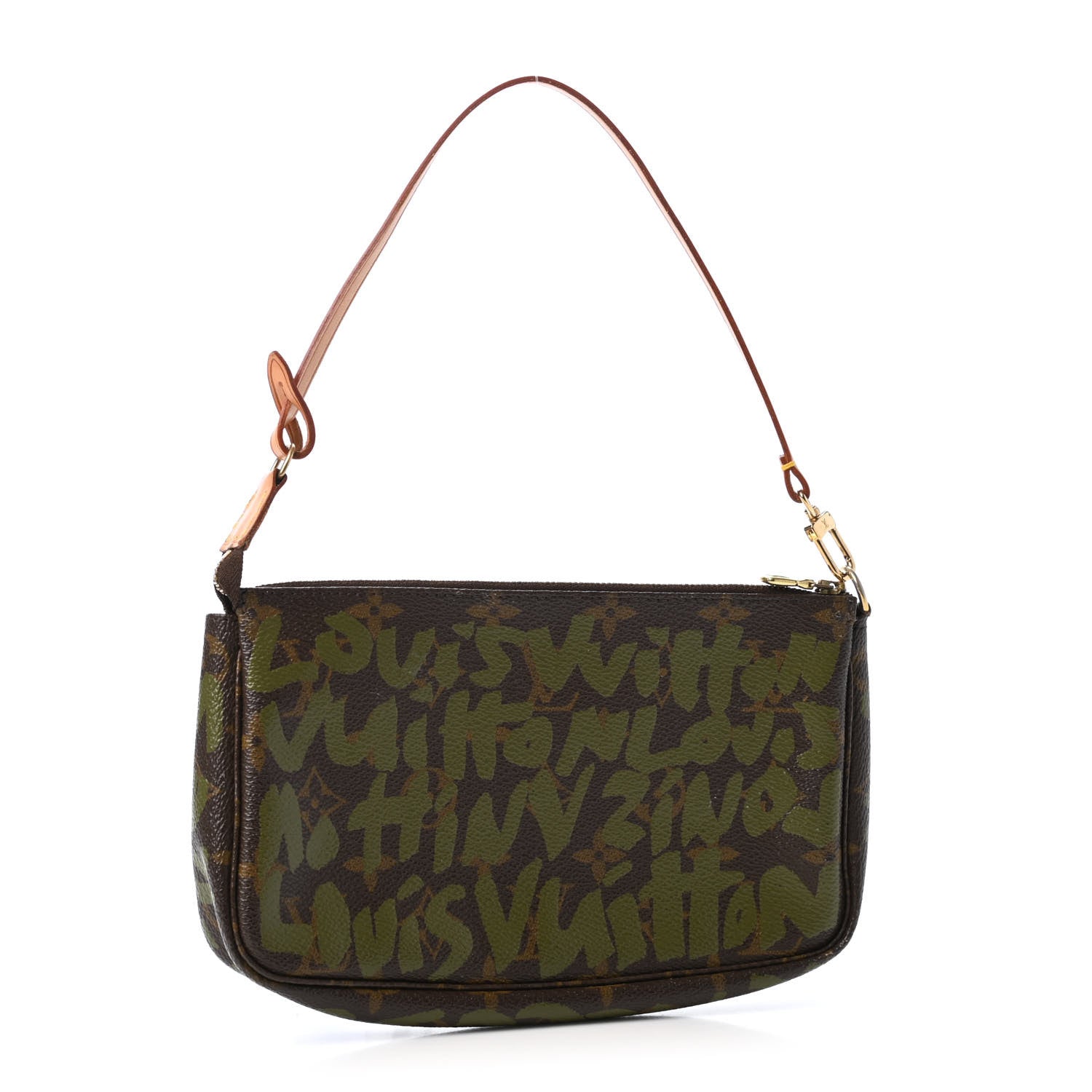 Louis Vuitton Monogram Graffiti Pochette Accessories Kaki 2 of 4