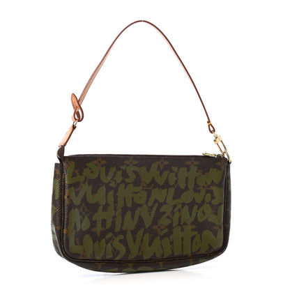 Louis Vuitton Monogram Graffiti Pochette Accessories Kaki 2 of 4