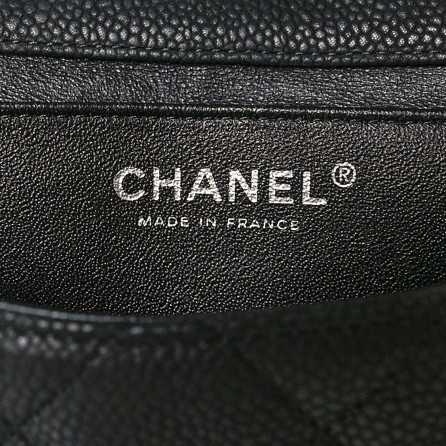 Chanel Iridescent Caviar Quilted Clutch With Chain Flap Black 6 of 10