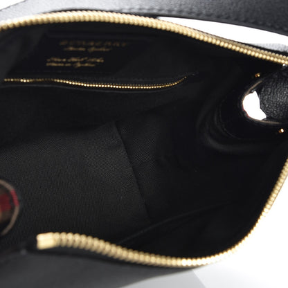Burberry Soft Grain Calfskin House Check Small Helmsley Crossbody Black 5 of 7