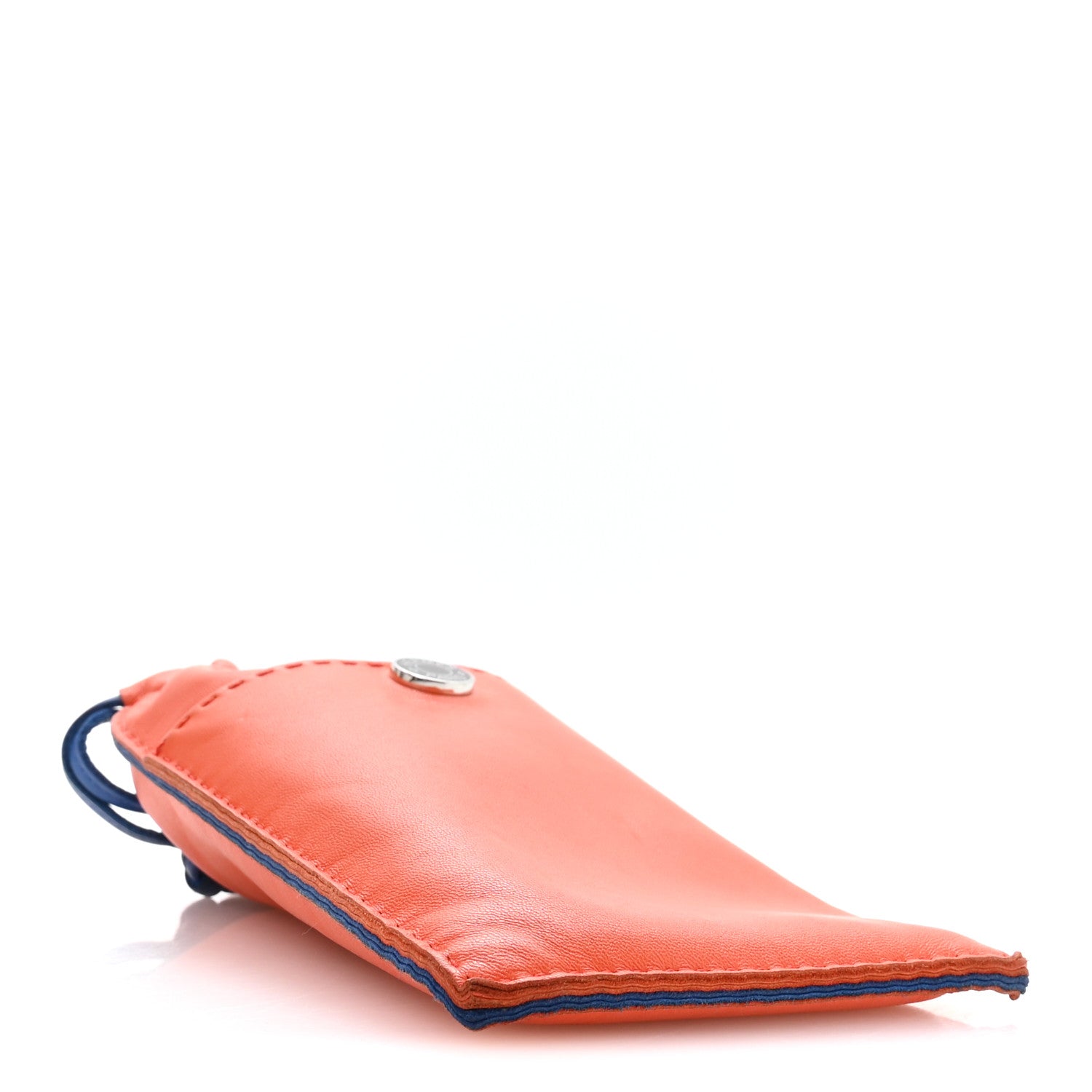 Hermes Milo Lambskin Swift Pilo Phone Case Orange Blue 4 of 8