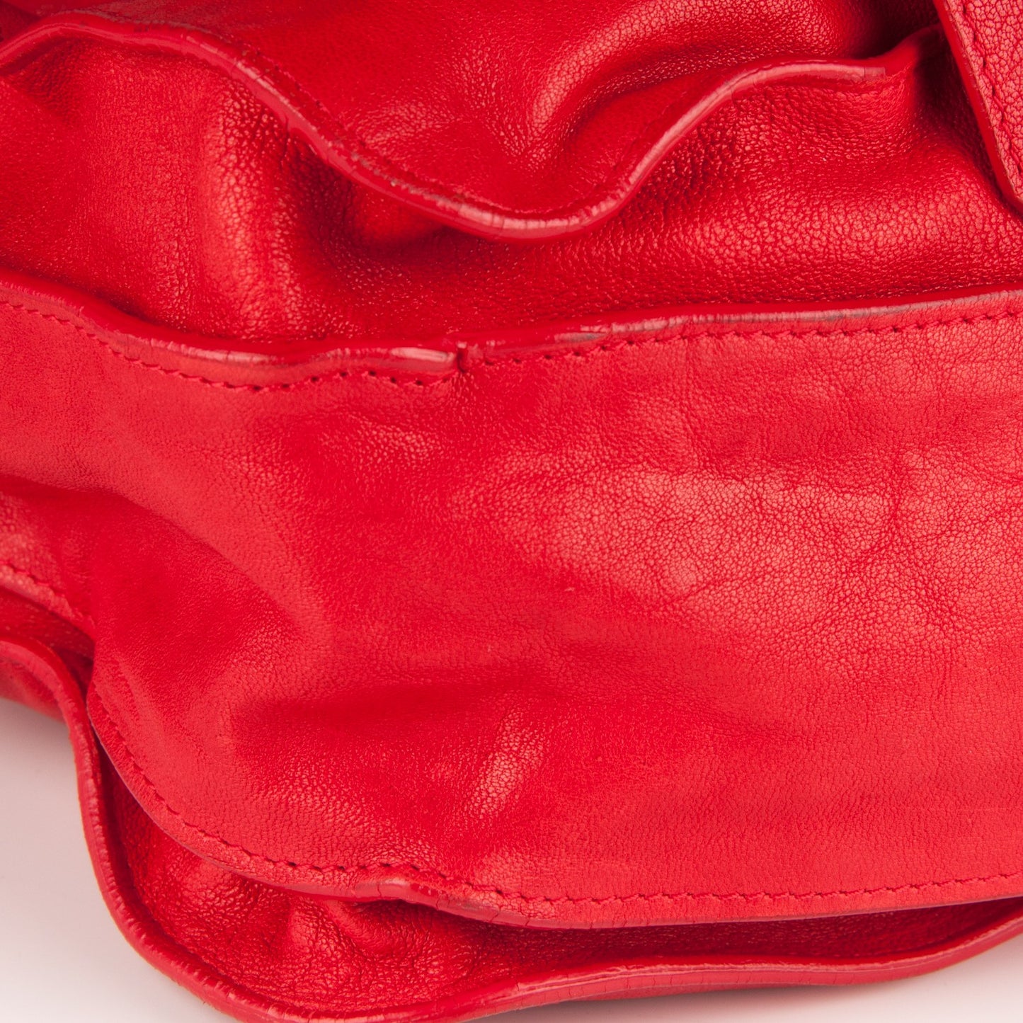 Lambskin Large PS1 Satchel Bright Red