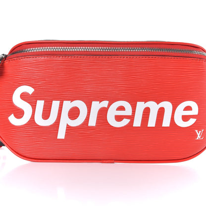 Louis Vuitton X SUPREME Epi Bumbag Red 9 of 10