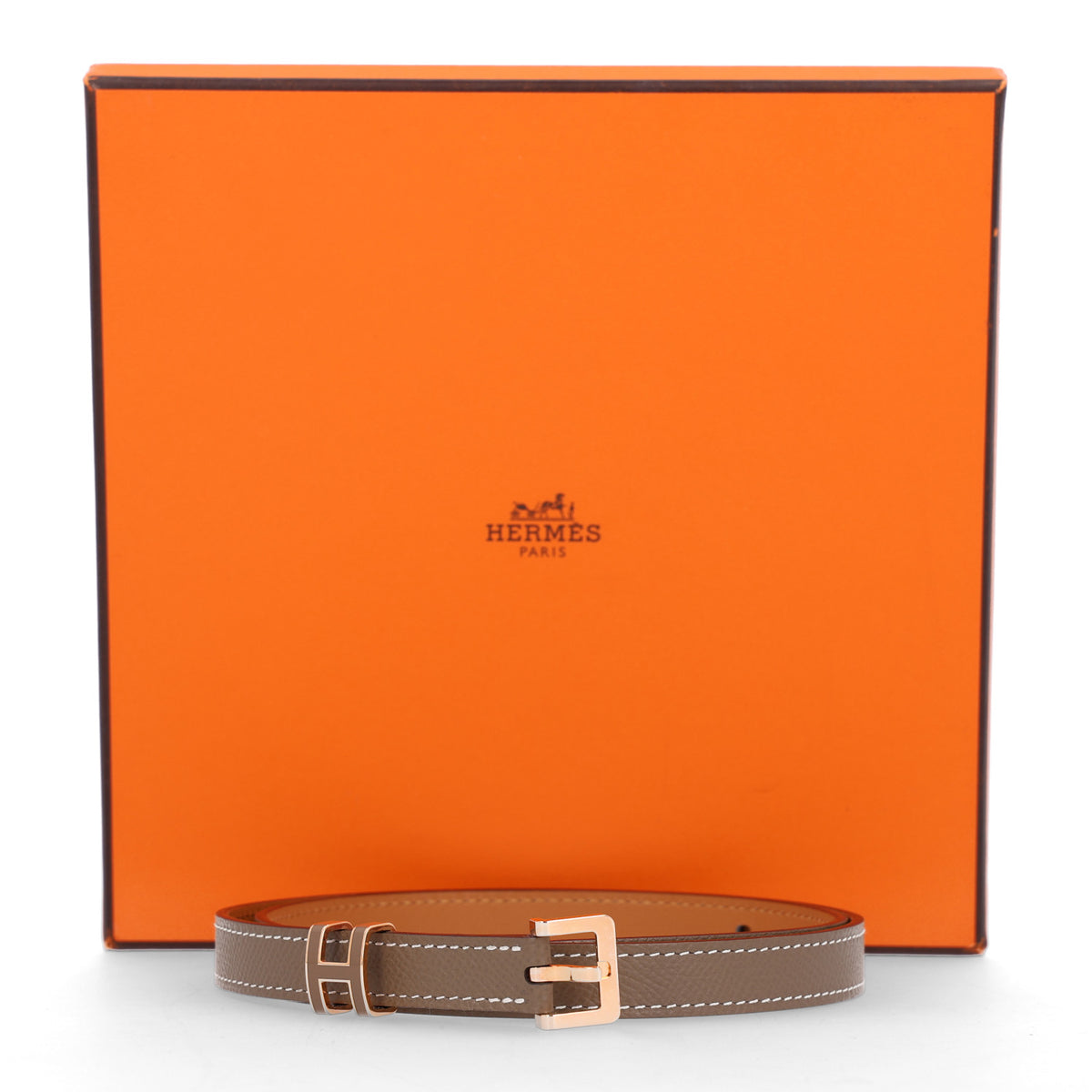 Hermes Epsom 15mm Pop H Belt 70 28 Etoupe 7 of 7