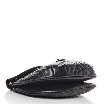 Chanel Glazed Calfskin Quilted Medium Bubble CC Flap Black 4 of 12