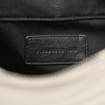 Saint Laurent Calfskin Matelasse Chevron Monogram Document Holder Granite 7 of 7