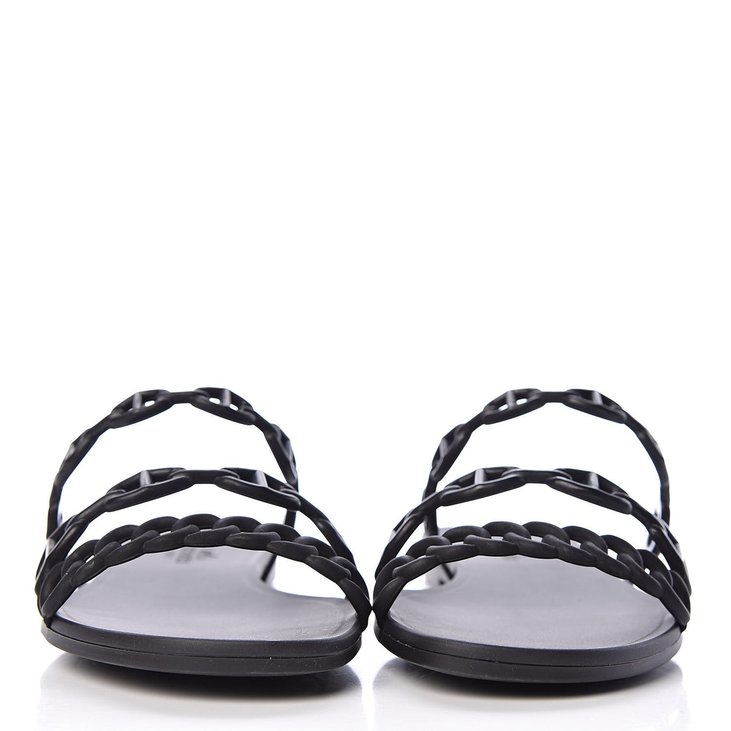 Rubber Chaine d'Ancre Rivage Sandals 36 Black