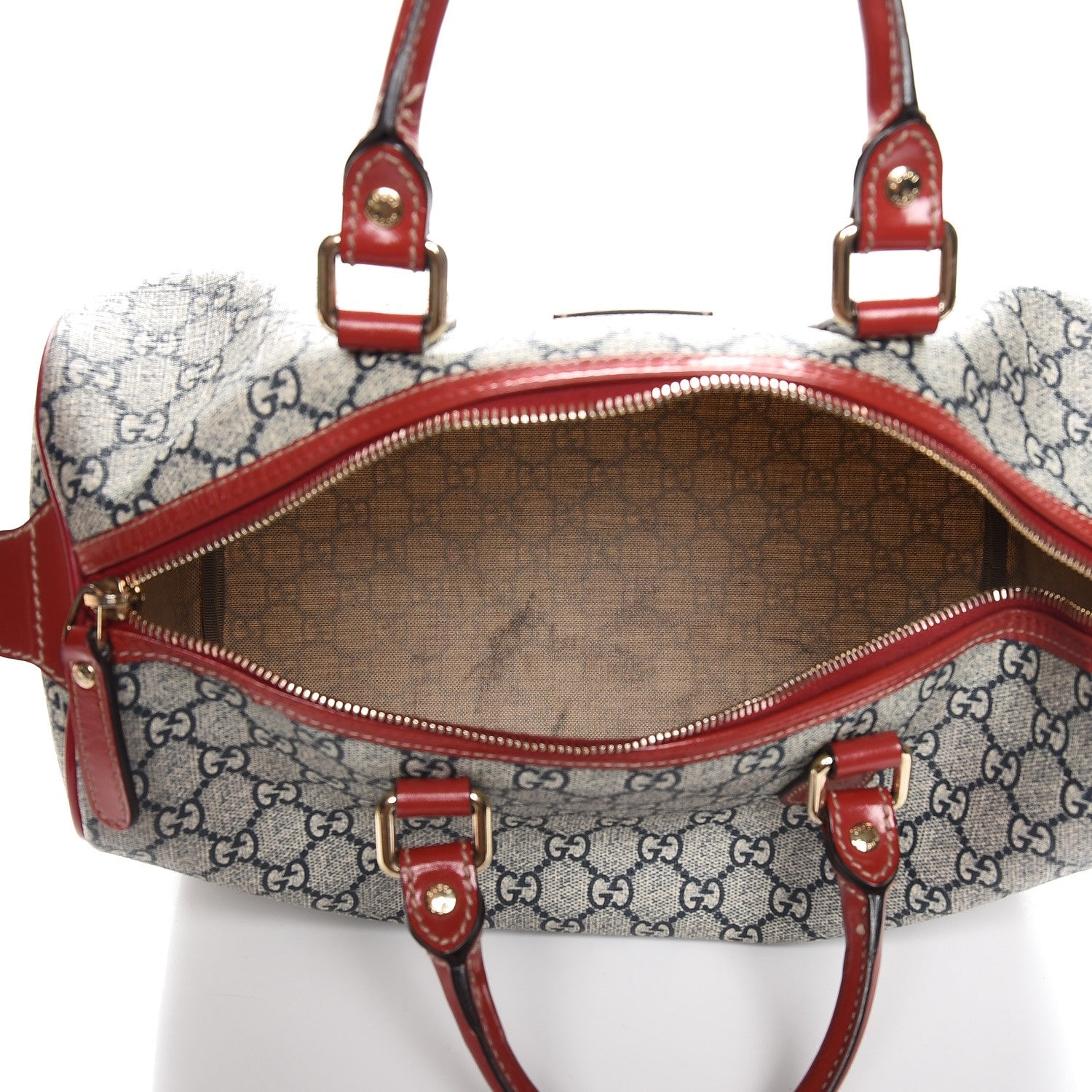Gucci GG Plus Monogram Tattoo Heart Medium Joy Boston Red 5 of 10