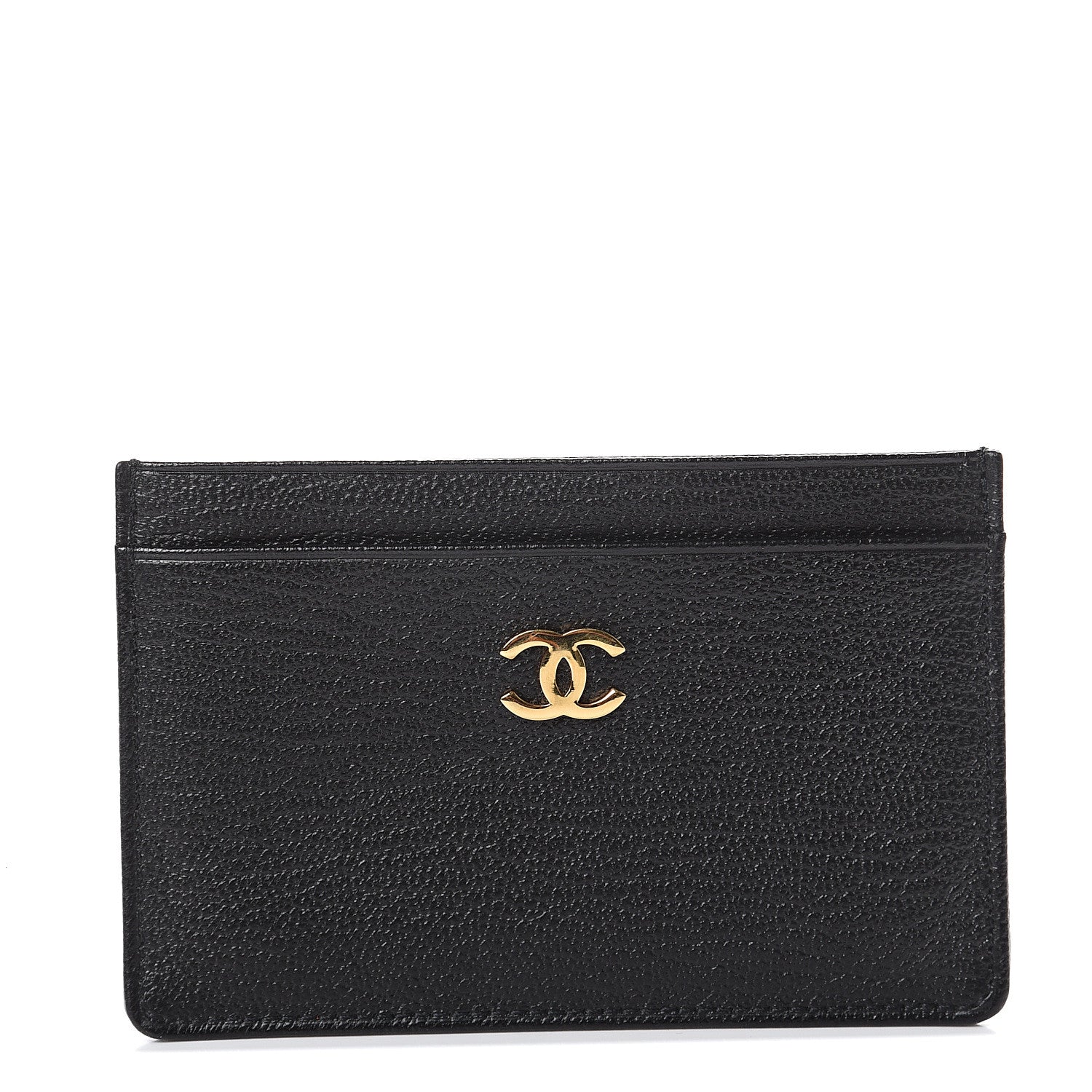 Chanel Goatskin CC Card Holder Black 1 of 7