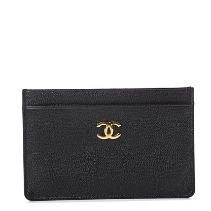 Chanel Goatskin CC Card Holder Black 1 of 7