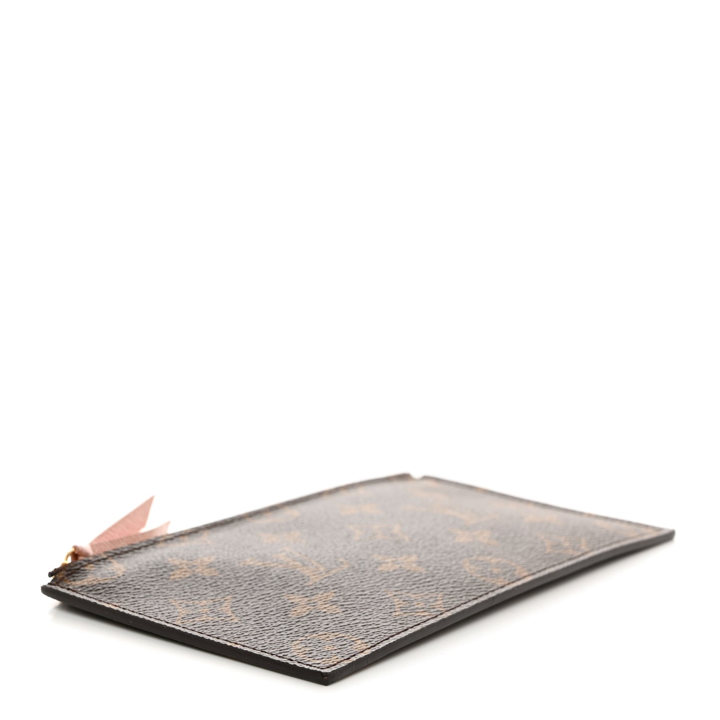 Monogram Felicie Chain Wallet Zippered Insert Rose Ballerine