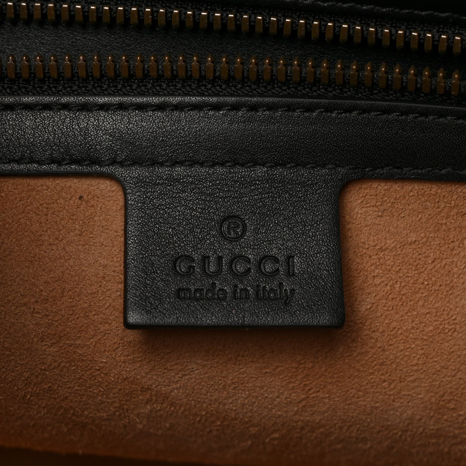 Gucci Calfskin Embossed L'Aveugle Par Amour Duffle Black 6 of 10