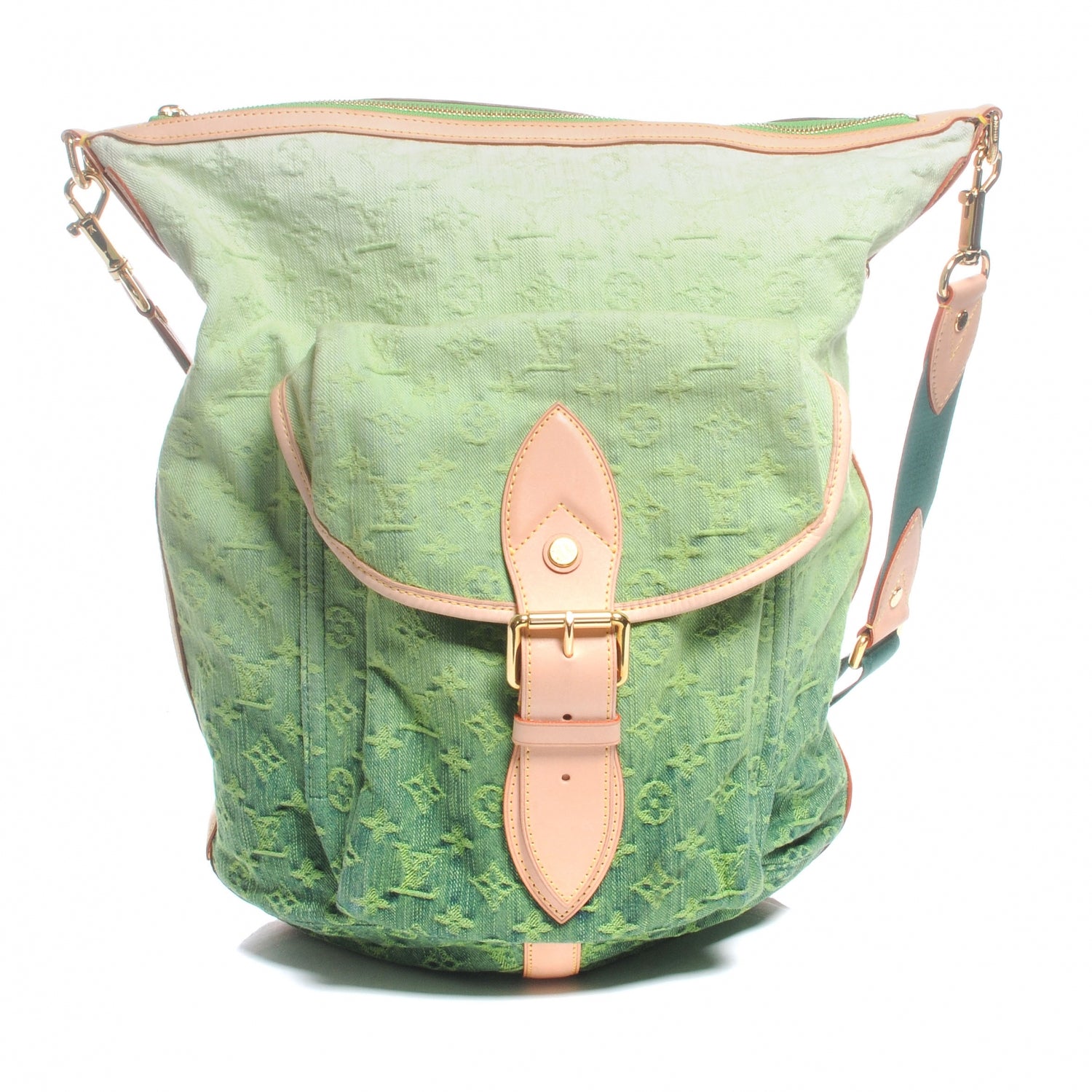 Louis Vuitton Denim Sunburst PM Messenger Vert 1 of 7