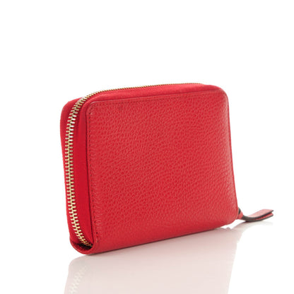 Gucci Dollar Calfskin Medium Swing Zip Around Wallet Red 3 of 7