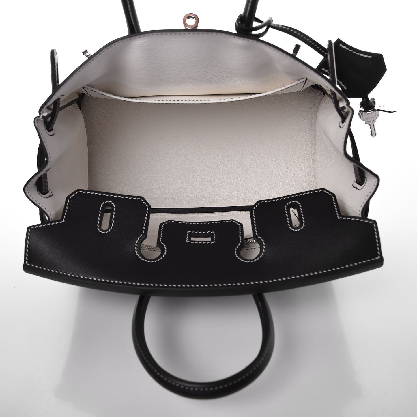 Swift Horseshoe Birkin 25 Black White